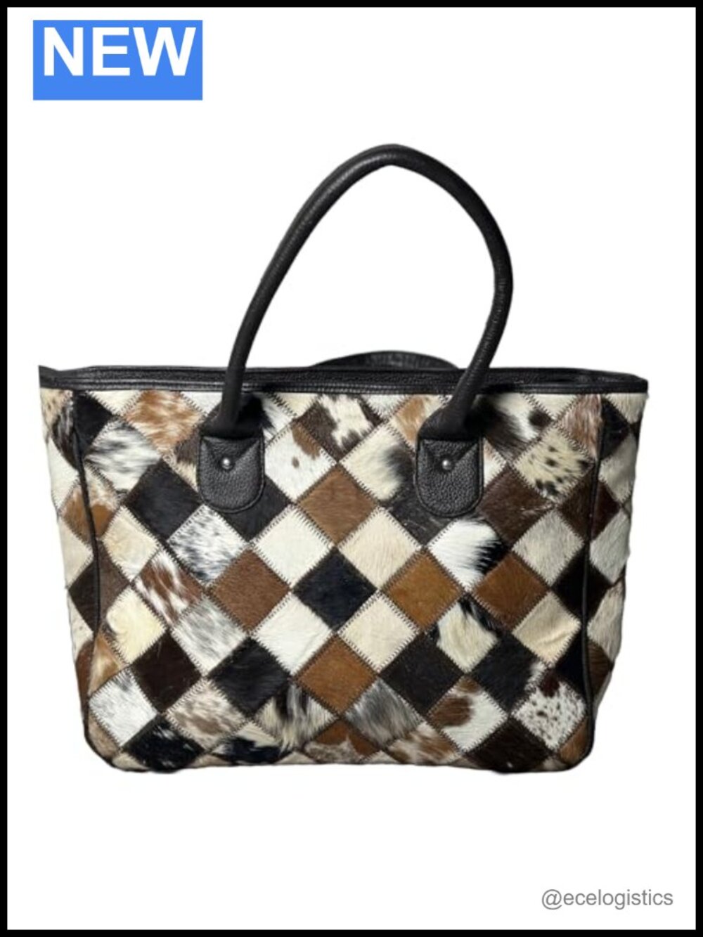 Handmade Cowhide Leather Satchel Tote Shoulder Bag for Women